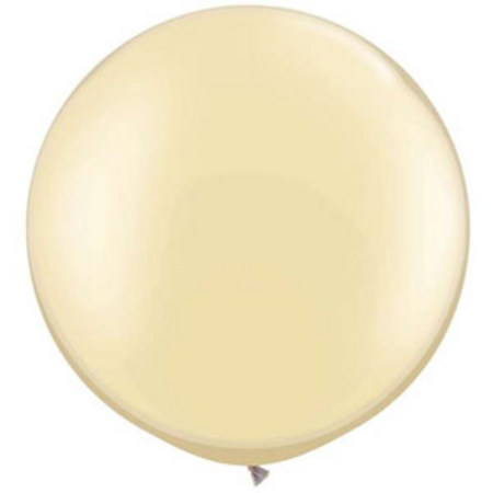 (image for) Round Latex Balloon ~ Ivory (Float time 48 hrs) - Click Image to Close