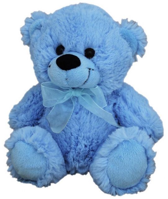 (image for) Plush Bear Bright Blue (30cm)