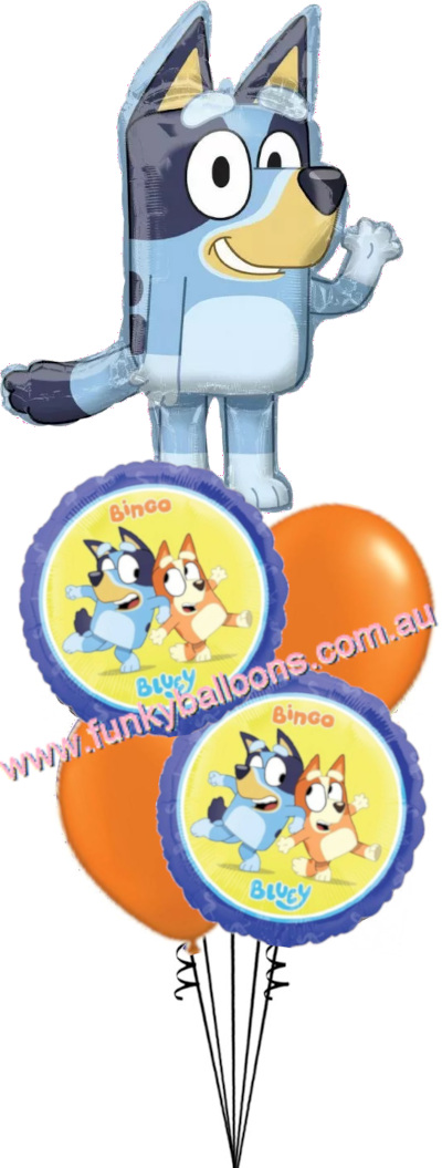 (image for) Bluey Balloon Bouquet - Click Image to Close