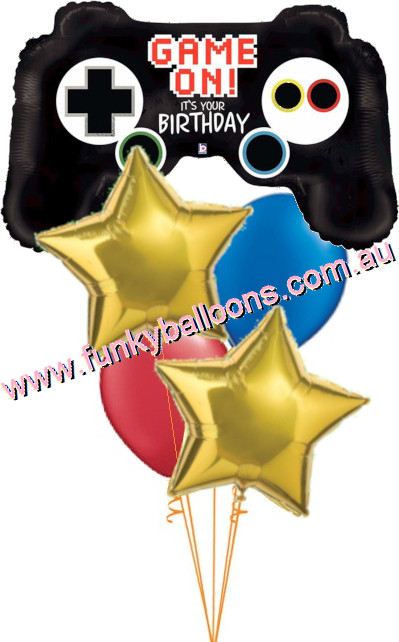 (image for) Game Controller Birthday Balloon Bouquet - Click Image to Close