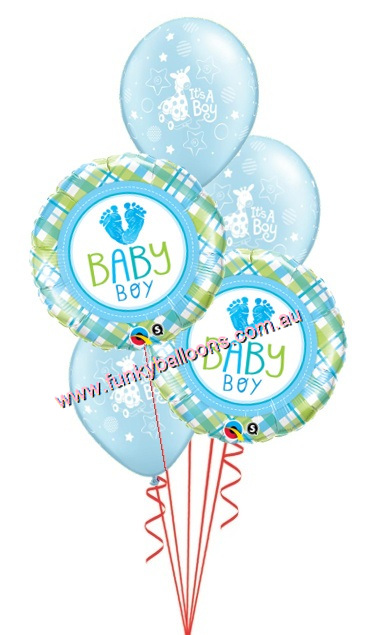 (image for) Lovely Feet Baby Boy Bouquet - Click Image to Close