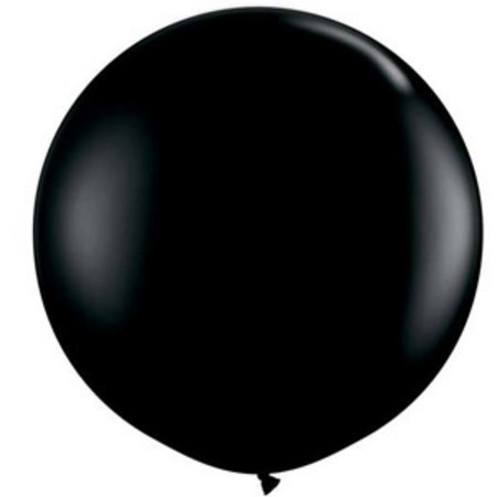 Round Latex Balloon ~ Black (Float time 48 hrs)