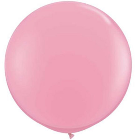 Round Latex Balloon ~ Pink (Float time 48 hrs)