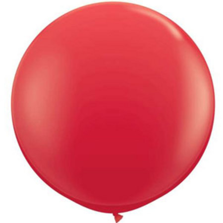 Round Latex Balloon ~ Red (Float time 48 hrs)