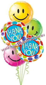 Colourful Thank You Smiles Bouquet - Click Image to Close
