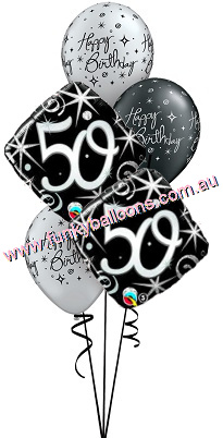 (image for) 50th Elegant Sparkles + Swirls Bouquet